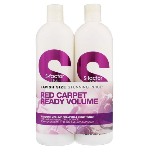 TIGI S-FACTER STUNNING VOLUME SHAMPOO & CONDITIONER- 750ML