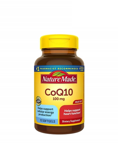 VIÊN UỐNG HỖ TRỢ TIM NATURE MADE COQ10 100MG- 72 VIÊN