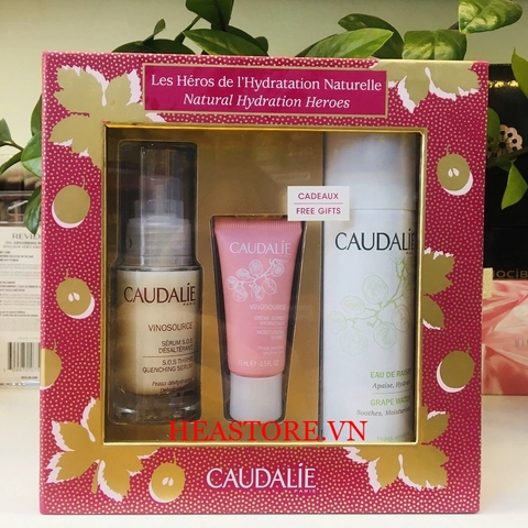 SET CAUDALIE LES HEROS DE L'HYDRATATION NATURELLE DƯỠNG ẨM