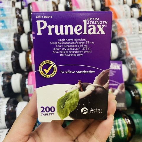 VIÊN UỐNG CHỐNG TÁO BÓN PRUNELAX EXTRA STRENGTH - 200 VIÊN