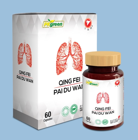 VIÊN UỐNG THANH PHẾ BẠI ĐỘC QUING FEY PAI DU WAN - 60 VIÊN