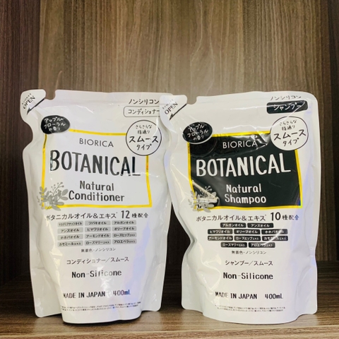 BỘ DẦU GỘI XẢ BIORICA BOTANICAL NHẬT BẢN - 400ML*2