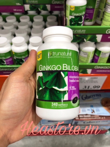 VIÊN UỐNG BỔ NÃO TRUNATURE GINKGO BILOBA 120MG - 340 VIÊN