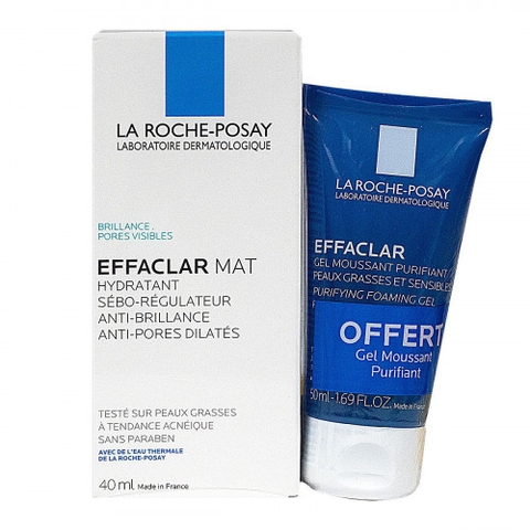 KEM DƯỠNG KIỀM DẦU LA ROCHE-POSAY EFFACLAR MAT HYDRATANT SEBO-REGULATEUR - 40ML