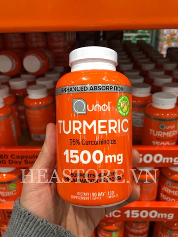 VIÊN UỐNG TINH CHẤT NGHỆ QUNOL TURMERIC 1500MG 180 VIÊN
