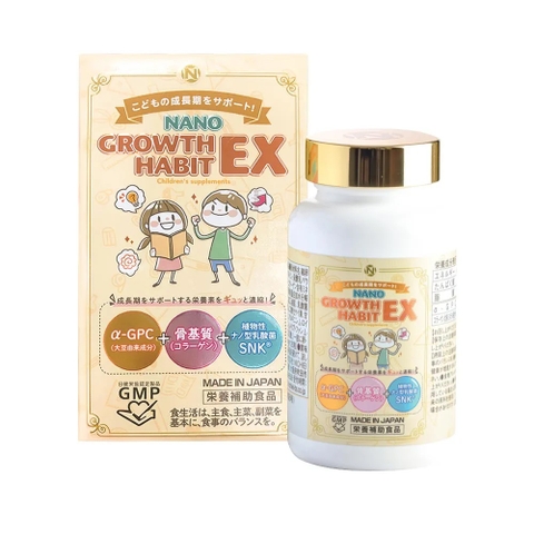 VIÊN UỐNG TĂNG CHIỀU CAO VÀ TRÍ NÃO NANO GROWTH HABIT EX - 120 VIÊN