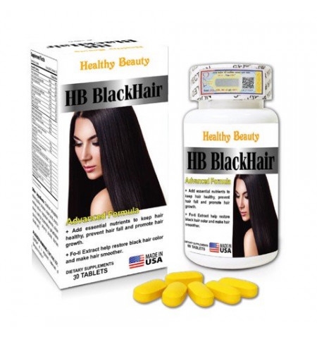 VIÊN UỐNG CHỐNG BẠC TÓC HEALTHY BEAUTY BLACKHAIR - 30 VIÊN