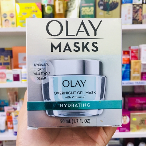 MẶT NẠ NGỦ DƯỠNG ẨM OLAY OVERNIGHT GEL MASK WITH VITAMIN E HYDRATING 50ML