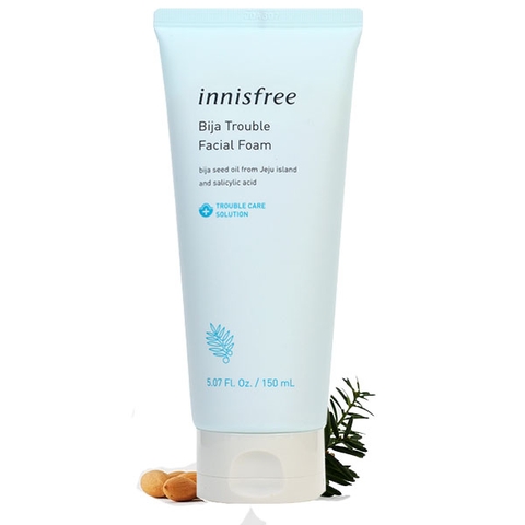 SỮA RỬA MẶT TRỊ MỤN INNISFREE BIJA TROUBLE FACIAL FOAM -150GAM