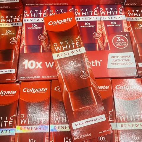 KEM ĐÁNH RĂNG COLGATE OPTIC WHITE RENEWAL 10X - 121G