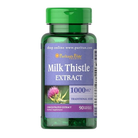 BỔ GAN PURITAN'S PRIDE  MILK THISTLE EXTRACT 1000 MG 90 VIÊN