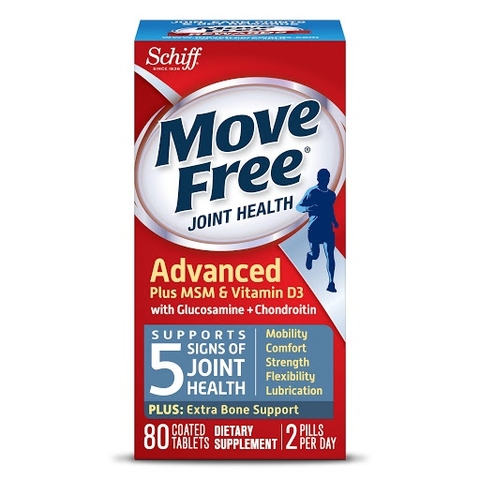 VIÊN UỐNG BỔ KHỚP MOVE FREE ADVANCED PLUS MSM & VITAMIN D3 - 80 VIÊN