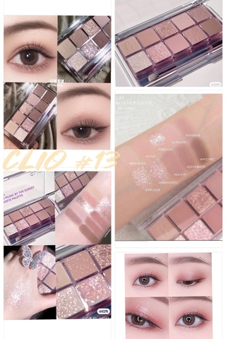 PHẤN MẮT CLIO PRO EYE PALETTE 13 PICNIC BY THE SUNSET - TONE HỒNG ĐẤT