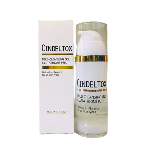 SỮA RỬA MẶT THẢI ĐỘC TRẮNG DA CINDEL TOX MILD CLEANSING GEL GLUTATHIONE PEEL - 100ML