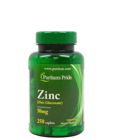 VIÊN UỐNG BỔ SUNG KẼM PURITAN’S PRIDE ZINC 50MG - 250 VIÊN