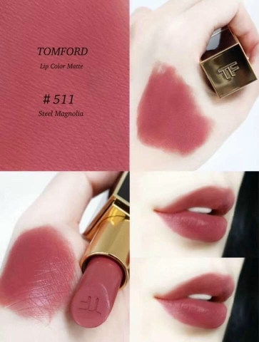 SON TOMFORD LIP COLOR MATTE ROUGE À LEVRES MAT #511 STEEL MAGNOLIA TRÀ SỮA ĐÀO