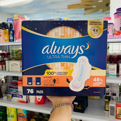 BĂNG VỆ SINH ALWAY ULTRA THIN OVERNIGHT