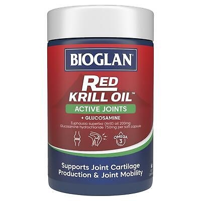 BIOGLAN VIÊN UỐNG DẦU NHUYỄN THỂ HỖ TRỢ KHỚP RED KRILL OIL ACTIVE JOINTS 60 VIÊN