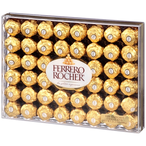 KẸO CHOCOLATE FERRERO ROCHER THE GOLDEN EXPERIENCE hỘP 48 VIÊN - 600G