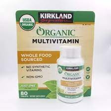 VIÊN UỐNG KIRKLAND BỔ SUNG VITAMIN TỔNG HỢP HỮU CƠ ORGANIC MULTIVITAMIN - 80 VIÊN