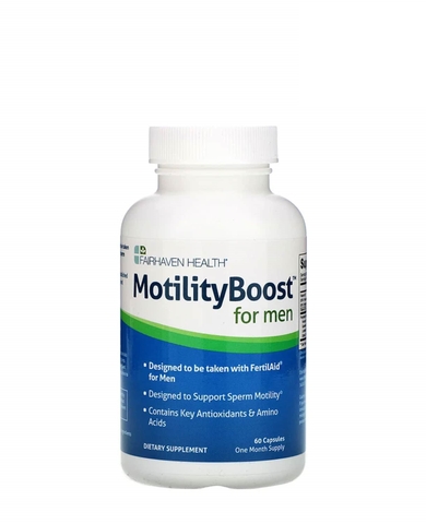 VIÊN UỐNG TĂNG CHẤT LƯỢNG TINH TRÙNG MOTILITY BOOST CHO NAM GIỚI - 60 VIÊN