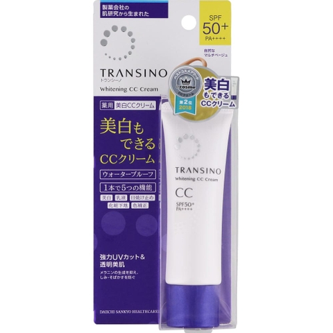 KEM TRANG ĐIỂM TRANSINO WHITENING CC CREAM - 30G