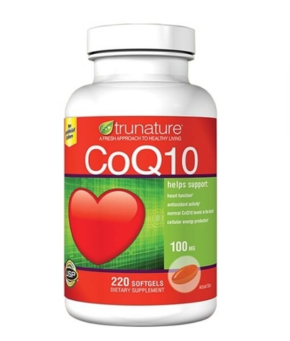 VIÊN UỐNG HỖ TRỢ TIM MẠCH TRUNATURE COQ10 100 MG 220 VIÊN
