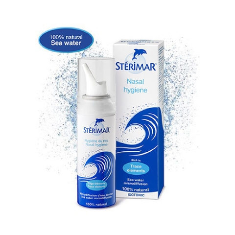 XỊT MŨI MUỐI BIỂN KHÁNG VIÊM STERIMAR NOSE HYGIENE AND COMFORT - 100ML
