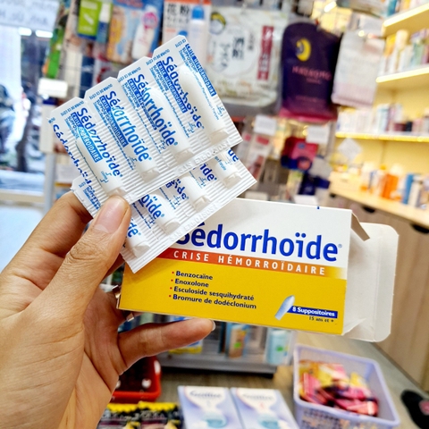 VIÊN ĐẶT TRỊ TRĨ SEDORRHOIDE HỘP 8 VIÊN