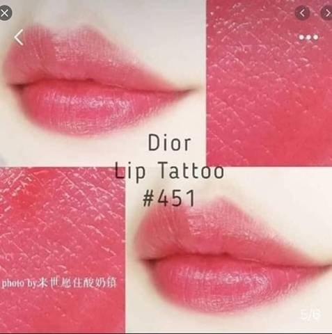 SON DƯỠNG DIOR ADDICT LIP TATTOO 451 HỒNG SAN HÔ- NATURAL CORAL