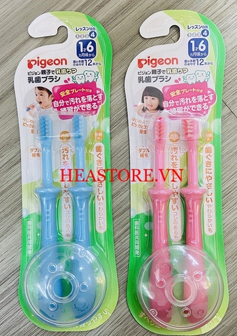 SET BÀN CHẢI PIGEON CHO BÉ 1~6 THÁNG
