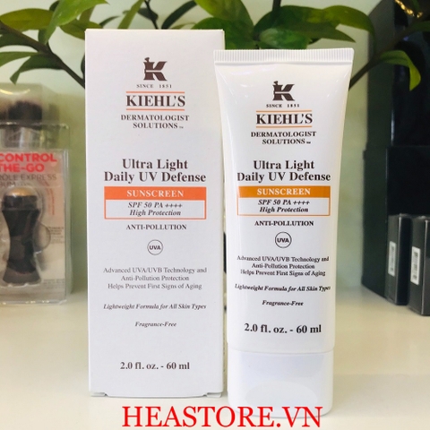 KEM CHỐNG NẮNG KIEHL'S ULTRA-LIGHT DAILY SPF 50 PA+++ (60ml)