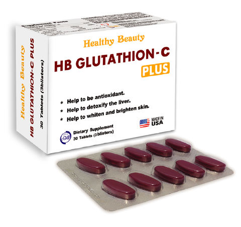 VIÊN UỐNG GIẢI ĐỘC GAN HEALTHY BEAUTY GLUTATHION - C PLUS - 30 VIÊN