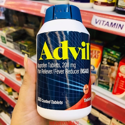 THUỐC GIẢM ĐAU HẠ SỐT KHÁNG VIÊM ADVIL 200 MG 360 VIÊN (10/2028)