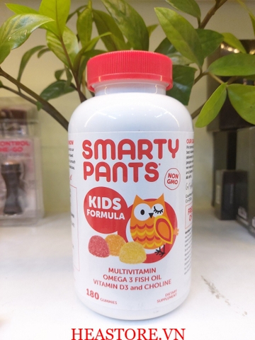 KẸO BỔ VITAMIN SMARTY PANTS KIDS 180 VIÊN MỸ