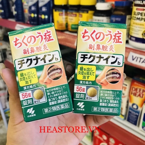 VIÊN UỐNG TRỊ VIÊM XOANG CHIKUNAIN NHẬT BẢN  56 VIÊN