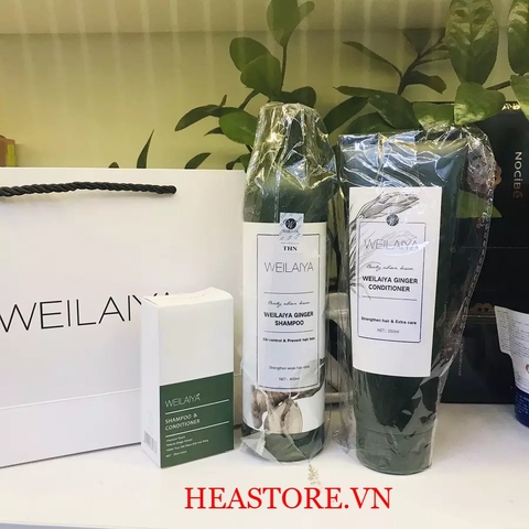 SET GỘI XÃ GỪNG XANH WEILAIYA GINGER PHIÊN BẢN MỚI