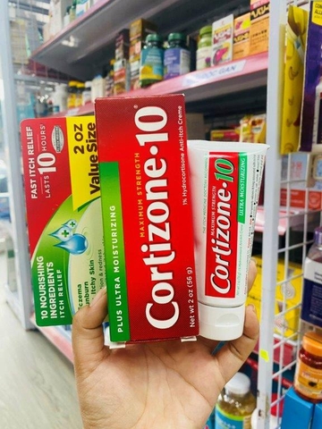 KEM BÔI GIỮ ẨM CHỐNG NGỨA CORTIZONE 10 PLUS ULTRA MOISTURIZING (Hydrocortisone 1%)- 28G