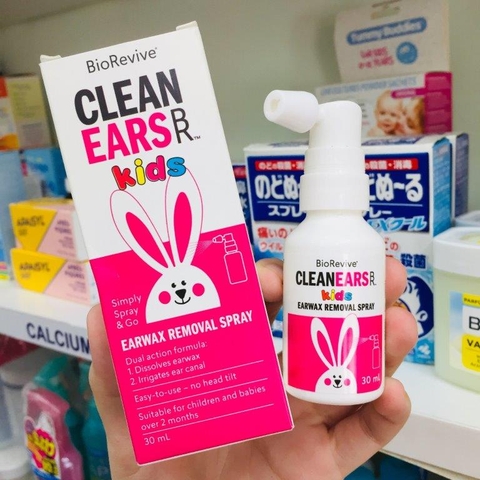 XỊT TAN RÁY TAI CHO BÉ CLEANEARS KIDS - 30ML