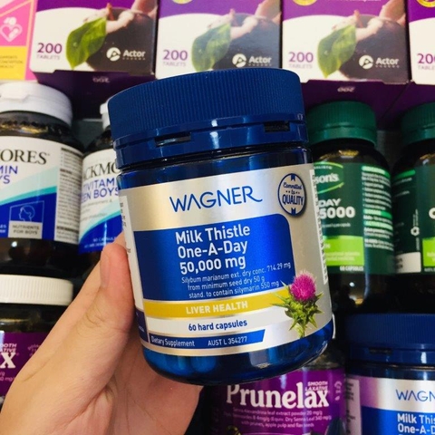 VIÊN UỐNG GIẢI ĐỘC GAN WAGNER MILK THISTLE ONE A DAY 50,000MG - 60V