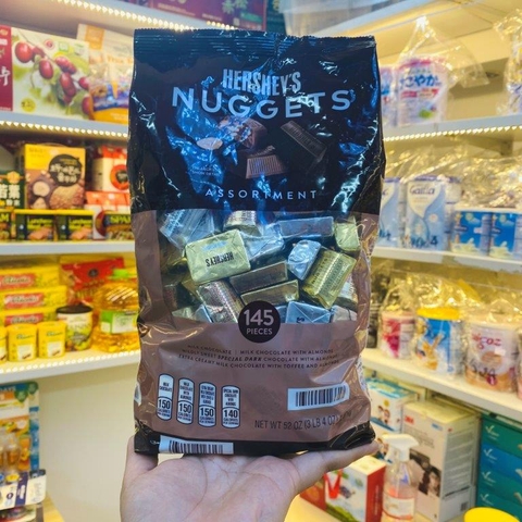 KẸO SÔCÔLA TỔNG HỢP HERSHEY'S NUGGETS ASSORTMENT 145 VIÊN 1.47 KG CỦA MỸ