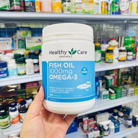 DẦU CÁ FISH OIL OMEGA 3 1000 MG HEALTHY CARE 400 VIÊN