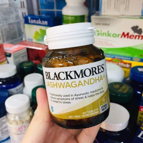 VIÊN UỐNG HỖ TRỢ SỨC KHỎE GIẢM STRESS BLACKMORES ASHWAGANDHA+ 60 VIÊN
