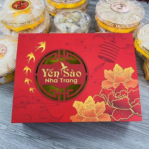 HỘP QUÀ ĐỎ ĐỰNG YẾN SÀO NHA TRANG