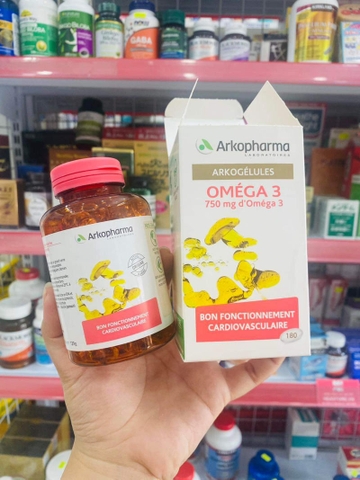 VIÊN UỐNG DẦU CÁ OMEGA 3 ARKOPHARMA 180 VIÊN