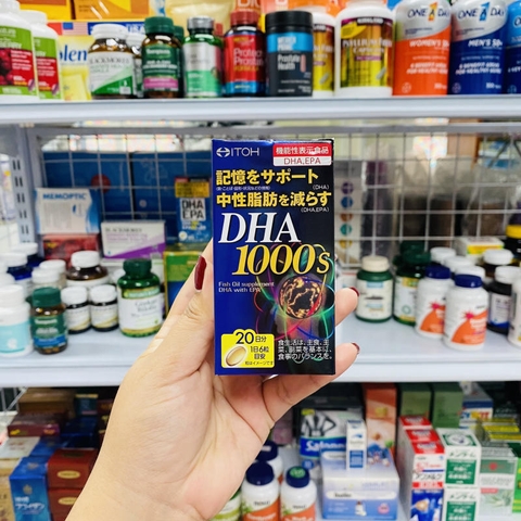 VIÊN UỐNG BỔ NÃO DHA 1000MG 120 VIÊN 20 NGÀY