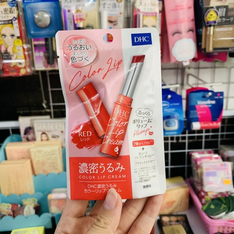 SON DƯỠNG DHC PURE COLOR LIP CREAM MÀU ĐỎ