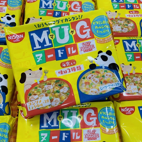 MÌ ĂN DẶM MUG NISSIN‎ NHẬT BẢN CHO BÉ TRÊN 1 TUỔI