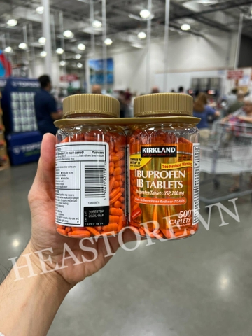 VIÊN UỐNG GIẢM ĐAU KHÁNG VIÊM  IBUPROFEN 200 MG LO 500 VIÊN ( MÀU CAM) (5/2026)