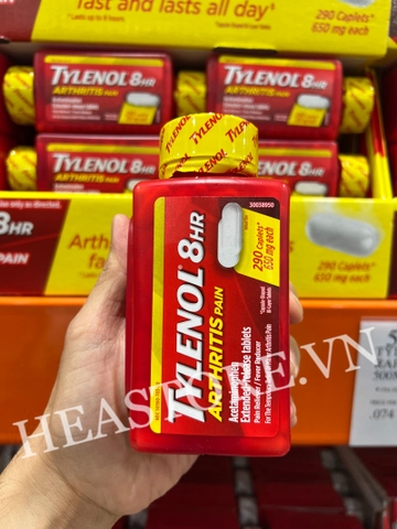 VIÊN UỐNG GIẢM ĐAU, HẠ SỐT TYLENOL 8HR ARTHRITIS PAIN 650MG - 290 VIÊN